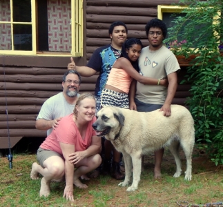 My favorite group photo from this year. Our traditional end-of-vacation-at-the-cabin picture.