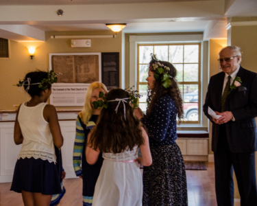 As many cousins/friends as considered themselves "not too old" were made flower girls.