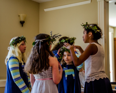 As many cousins/friends as considered themselves "not too old" were made flower girls.