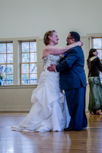 We danced, but not nearly enough. The reception flew by far too quickly.