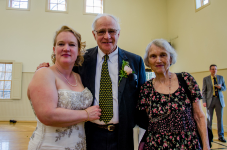 Sarah, along with her parents, Bill and Ann Latimer.